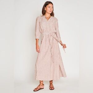 dRA Los Angeles | Cassie Red Striped Midi Dress